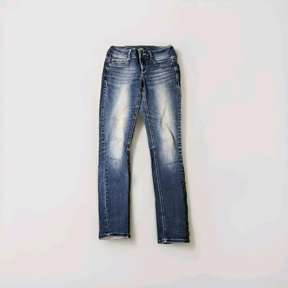 Maurices Bootcut Stretch Jeans Women's S-R Medium/Dark Blue Denim - Picture 1 of 8